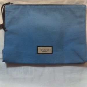 Gucci Beauty Blue Makeup Bag - GWP New (NWOT)